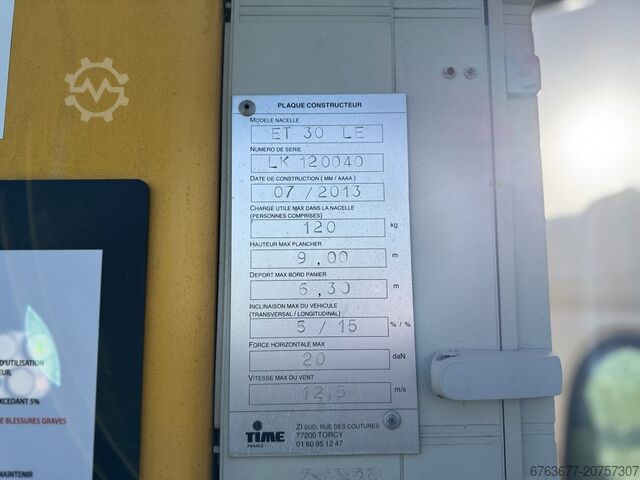 Renault Maxity ET 30 LE Arbeitsbühne LKW-Hubsteiger 11m Arbeitshöhe, Baujahr 2013, 67 Tsd. km, 2400  RENAULT Maxity ET 30 LE Arbeitsbuhne / Autohoogwerker 11mtr werkhoogte 2013 67dkm 2400uur