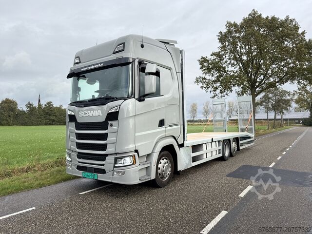 Scania S450 NGS 6X2 Maschinentransporter / Auffahr-Lastwagen Euro 6 Automatik - Vollluftfederung - 2 SCANIA S450 NGS 6X2 Machine Transporter / Oprij Vrachtwagen Euro 6 Automaat - Full Air - 2019 - APK 11-26