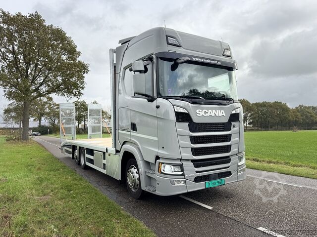 Scania S450 NGS 6X2 Maschinentransporter / Auffahr-Lastwagen Euro 6 Automatik - Vollluftfederung - 2 SCANIA S450 NGS 6X2 Machine Transporter / Oprij Vrachtwagen Euro 6 Automaat - Full Air - 2019 - APK 11-26
