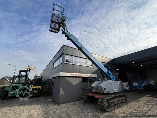 Raupenarbeitsbühne AICHI SR18A, Teleskoparbeitsbühne, ISUZU Diesel, Gummipads, Baujahr 2007 AICHI SR18A telescoop hoogwerker ISUZU diesel rubber pads 2007 AICHI