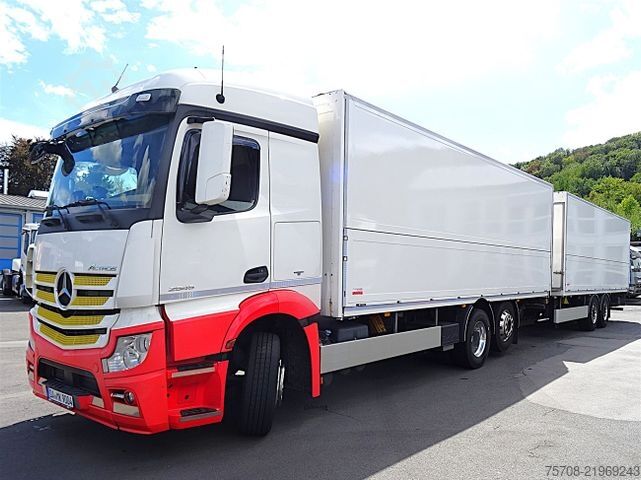 LKW mit Getränkeaufbau MERCEDES-BENZ 2545 Actros*kpl Zug*durchladbar*NLA*2xLBW*38 Pal