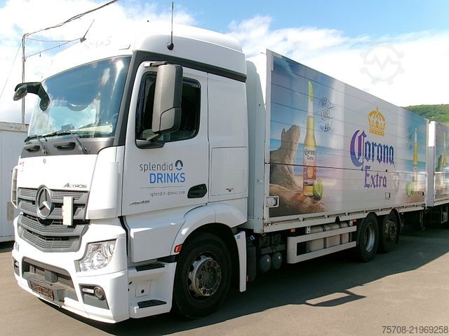 LKW mit Getränkeaufbau MERCEDES-BENZ 2545 Actros*kpl Zug*2x LBW*2x 7,7m*Lift/Lenk*Ret