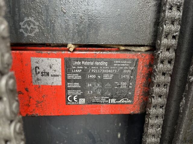 Stand-on stacker Linde L14AP
