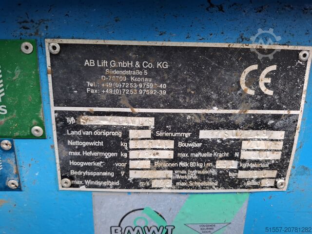 Scherenarbeitsbühne AB Lift S225-12 D4 WDS | 2017