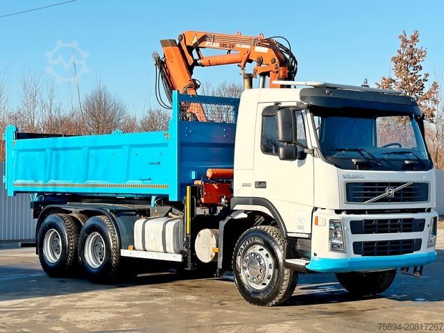 Kipper LKW VOLVO FM 380 Kipper 5,10 m * ATLAS TEREX 135.2ME-A2