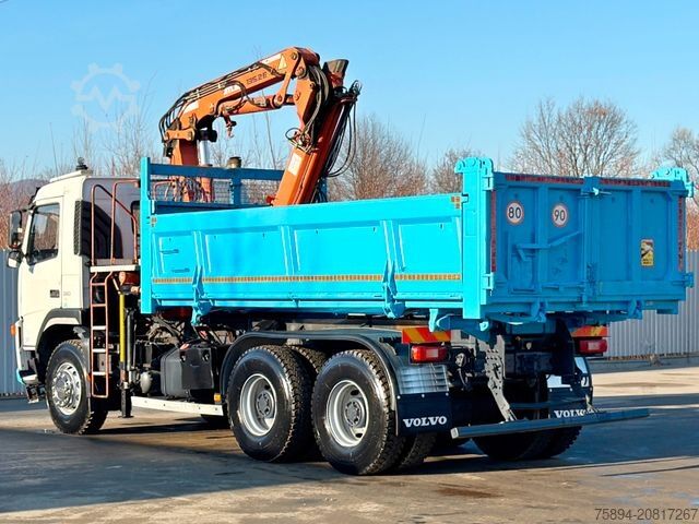 Kipper LKW VOLVO FM 380 Kipper 5,10 m * ATLAS TEREX 135.2ME-A2