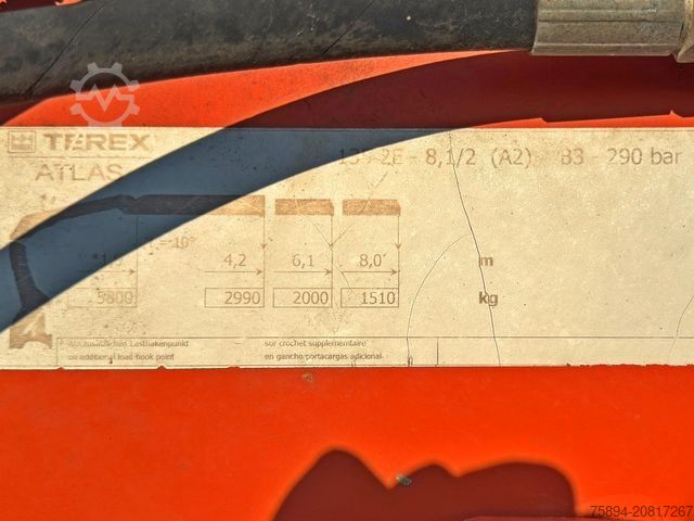 Kipper LKW VOLVO FM 380 Kipper 5,10 m * ATLAS TEREX 135.2ME-A2