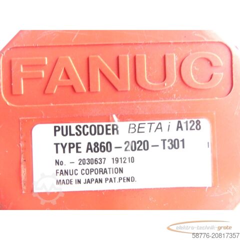 Steuerung Fanuc A06B-0062-B103 AC Servomotor SN: C201F084B mit Pulsecoder A860-2020-T301