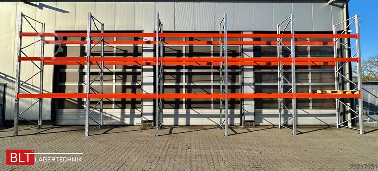 Heavy-duty shelf ca. 14 lfm. Palettenregale H: 500cm Fachlast: 4500 kg , 60 Palettenplätze