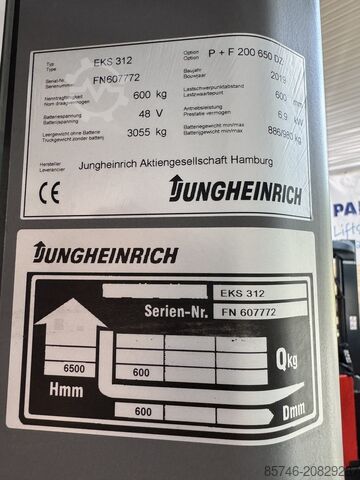 EKS 312 - Plattform L x B = 2000 x 1400 mm !! Triplex FFL !! JUNGHEINRICH EKS 312 - platform L x W = 2000 x 1400 MM !! Triplex FFL !!