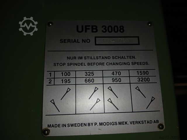 Bohr-Fräsmaschine ARBOGA UFB 3008