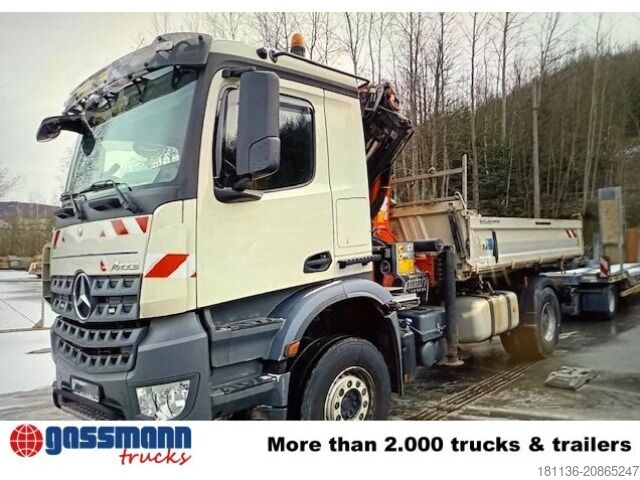 Kipper LKW Mercedes-Benz Arocs 1848 K 4x2, Retarder, Palfinger PK 20001-K,