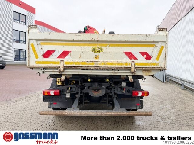 Kipper LKW Mercedes-Benz Arocs 1848 K 4x2, Retarder, Kran Palfinger PK