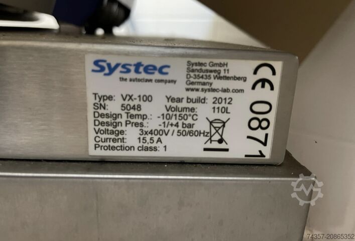 Autoklav Systec VX-100 Systec VX-100
