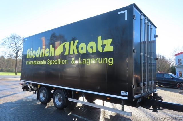 Box trailer  Wiese Tandemanhänger 13,5 to