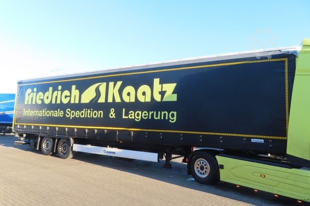 Auflieger mit Pritsche & Plane KRONE 2 Achs Planenauflieger - Ladebordwand