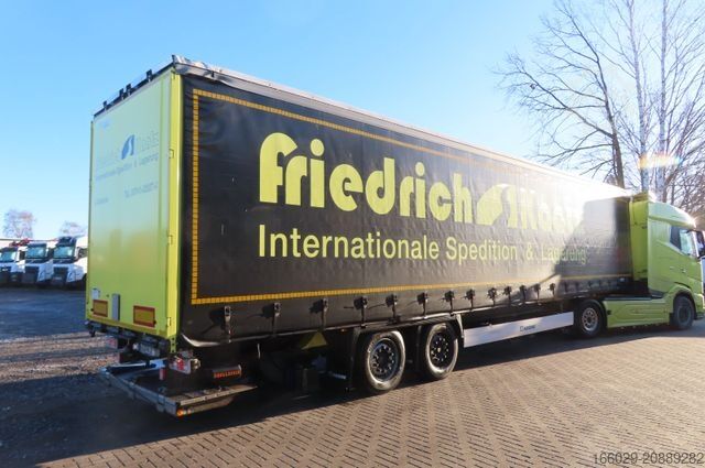 Auflieger mit Pritsche & Plane KRONE 2 Achs Planenauflieger - Ladebordwand