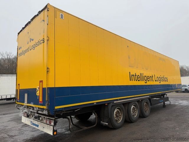 Box semitrailer KRONE 3x SDK 27 Dry Liner Textilkoffer /Doppelstock