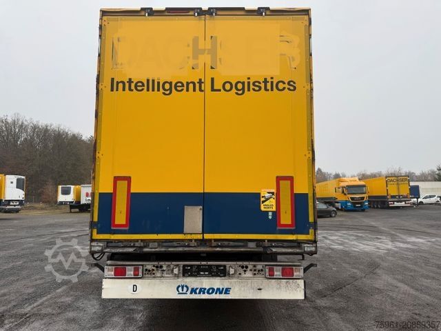 Box semitrailer KRONE 3x SDK 27 Dry Liner Textilkoffer /Doppelstock