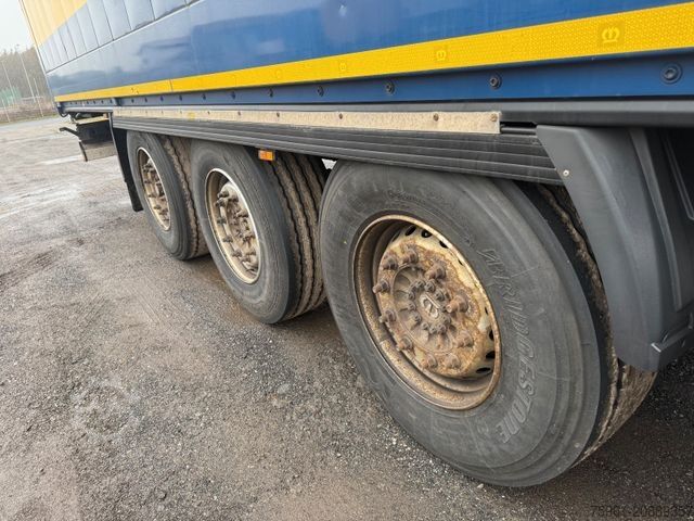 Box semitrailer KRONE 3x SDK 27 Dry Liner Textilkoffer /Doppelstock