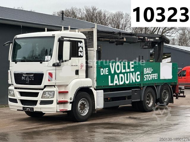 LKW mit Pritsche (offen) MAN TGS 26.320 6x2 Euro4 Pritsche + Terex Ladekran
