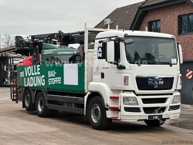 LKW mit Pritsche (offen) MAN TGS 26.320 6x2 Euro4 Pritsche + Terex Ladekran