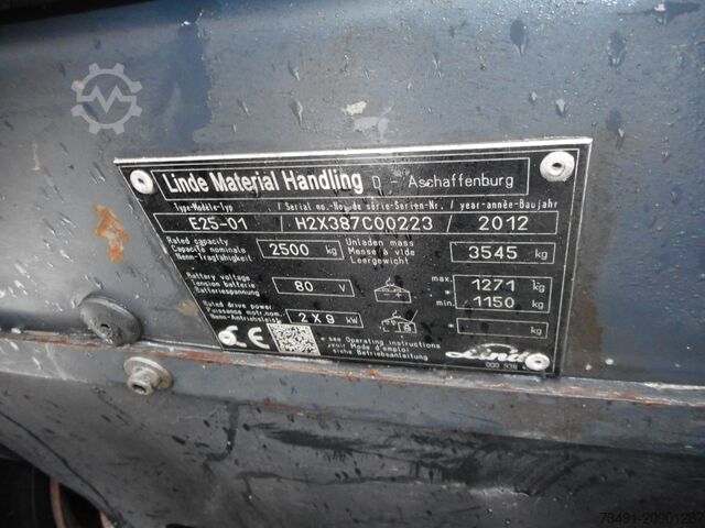 Gabelstapler Linde E25-01 Triplex ( Batt. 2022 )