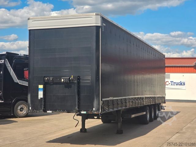 Open semitrailer with tarp KÖGEL S 24 * 1. HAND * HUBDACH * OHNE BESCHRIFTUNG *