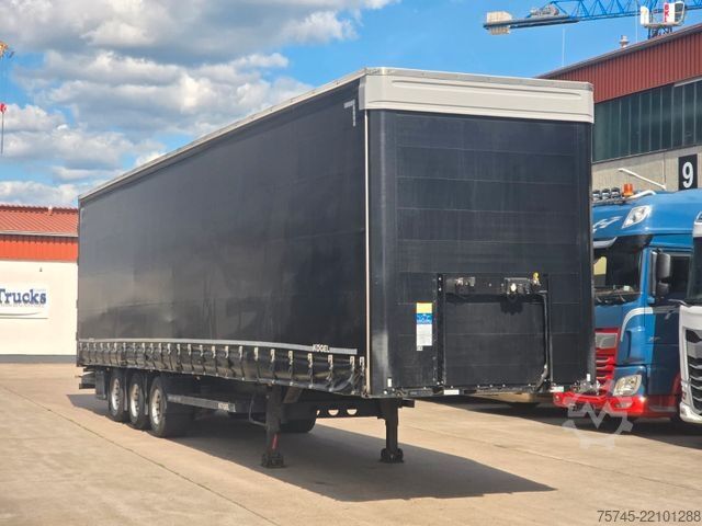 Open semitrailer with tarp KÖGEL S 24 * 1. HAND * HUBDACH * OHNE BESCHRIFTUNG *