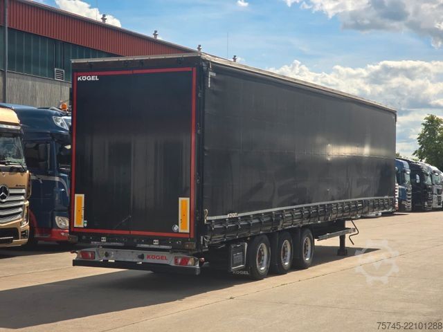 Open semitrailer with tarp KÖGEL S 24 * 1. HAND * HUBDACH * OHNE BESCHRIFTUNG *