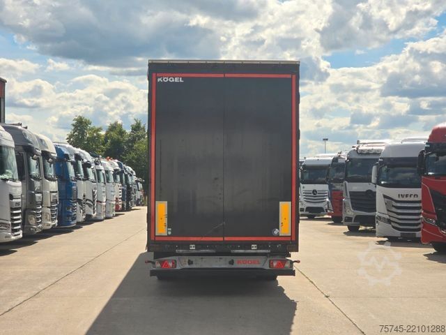 Open semitrailer with tarp KÖGEL S 24 * 1. HAND * HUBDACH * OHNE BESCHRIFTUNG *
