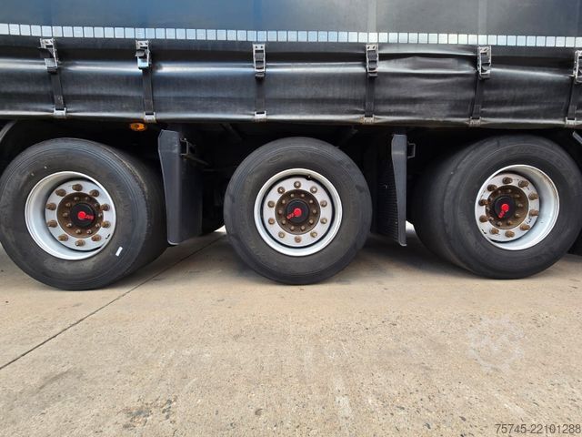 Open semitrailer with tarp KÖGEL S 24 * 1. HAND * HUBDACH * OHNE BESCHRIFTUNG *