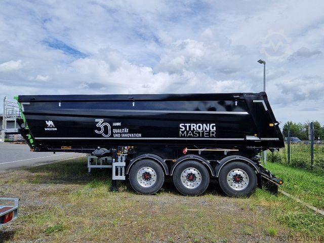 Tipper semitrailer WIELTON Strong Master HARDOX 26m3 Stahlmulde HP SOFORT