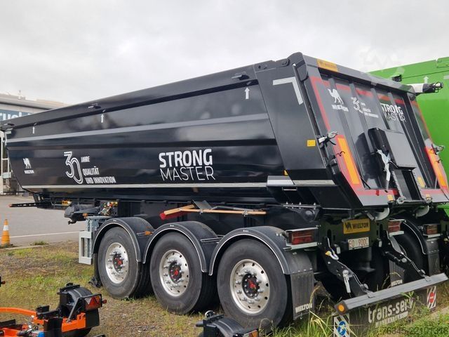 Tipper semitrailer WIELTON Strong Master HARDOX 26m3 Stahlmulde HP SOFORT