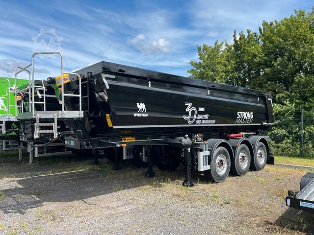 Tipper semitrailer WIELTON Strong Master HARDOX 24m3 Stahlmulde HP SOFORT