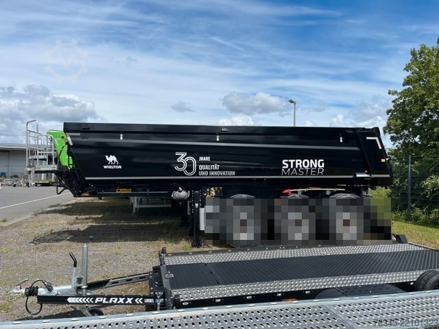 Tipper semitrailer WIELTON Strong Master HARDOX 24m3 Stahlmulde HP SOFORT