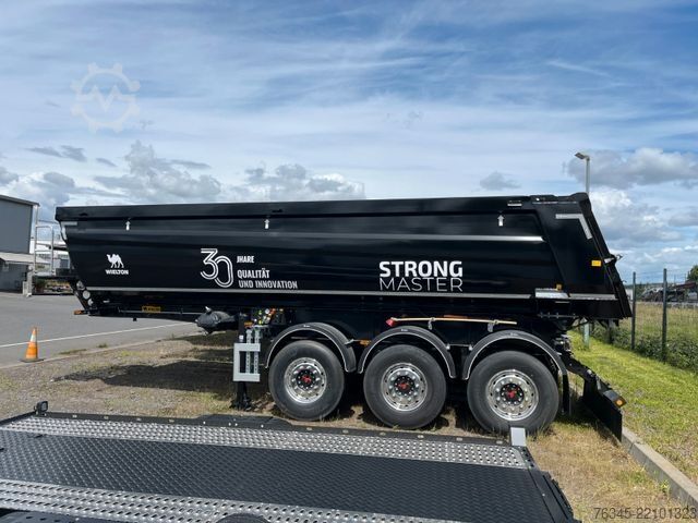 Tipper semitrailer WIELTON Strong Master HARDOX 24m3 Stahlmulde HP SOFORT