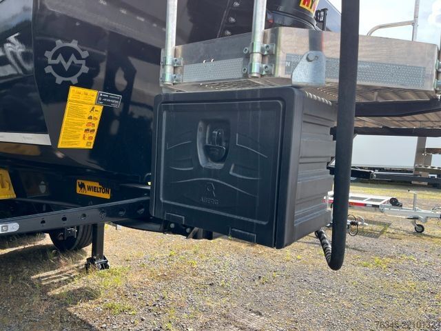 Tipper semitrailer WIELTON Strong Master HARDOX 24m3 Stahlmulde HP SOFORT