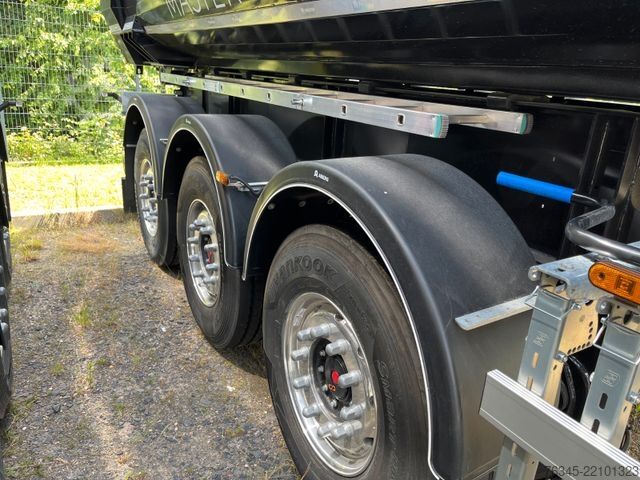 Tipper semitrailer WIELTON Strong Master HARDOX 24m3 Stahlmulde HP SOFORT
