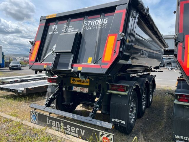 Tipper semitrailer WIELTON Strong Master HARDOX 24m3 Stahlmulde HP SOFORT