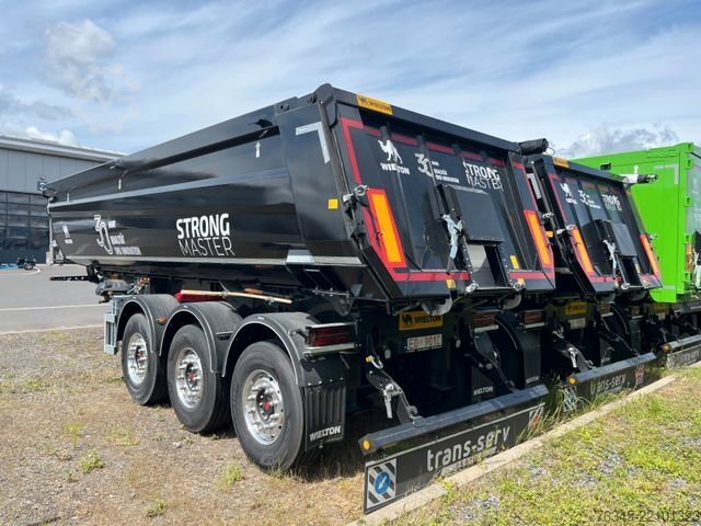 Tipper semitrailer WIELTON Strong Master HARDOX 24m3 Stahlmulde HP SOFORT