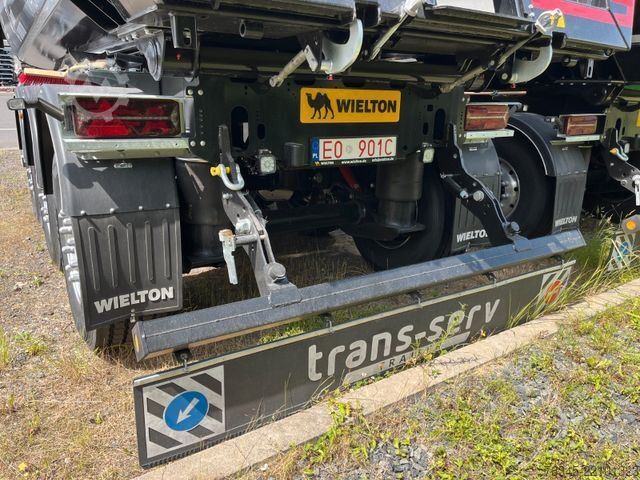 Tipper semitrailer WIELTON Strong Master HARDOX 24m3 Stahlmulde HP SOFORT