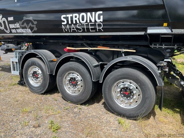 Tipper semitrailer WIELTON Strong Master HARDOX 24m3 Stahlmulde HP SOFORT