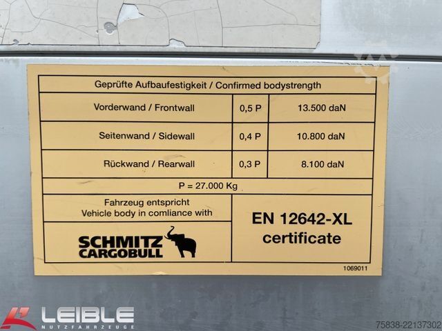 Open semitrailer with tarp SCHMITZ CARGOBULL SCS 24*Varios Mega Tautliner*Hubdach*