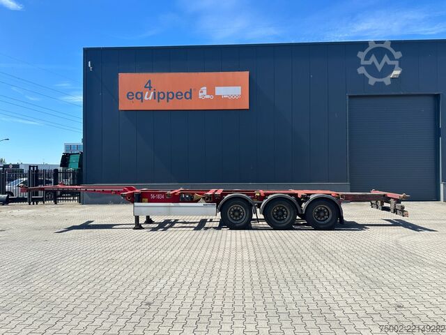 Container transportation Krone 40FT HIGH CUBE / BPW / DRUMBRAKES / NL-CHASSIS ...