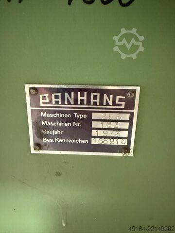Rigid milling cutter including feed unit Panhans 256