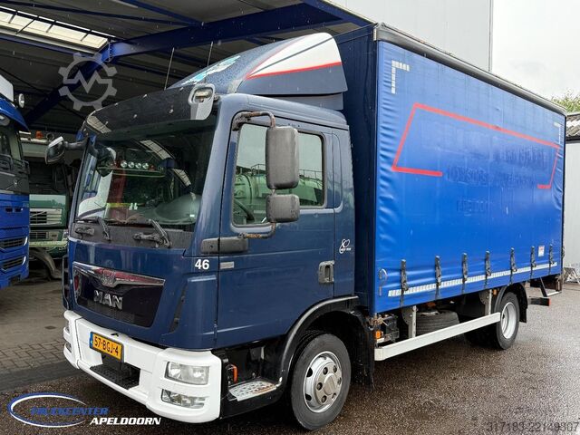 Curtain sided MAN TGL 7.150 Euro 6, Laadklep, NL truck