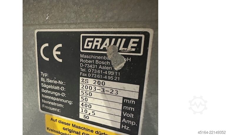 Mitre saw with stand Graule ZS 200