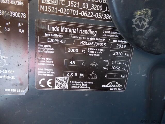 Elektro 4 Rad-Stapler Linde E20PH-02