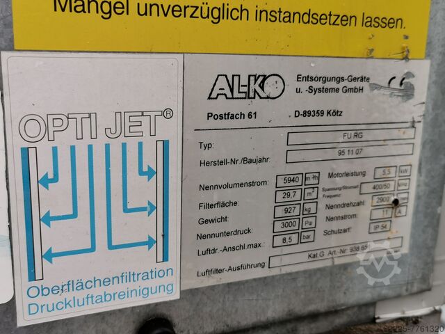 Sägemehlabsaugung, Staubabsaugung ALKO FU RG AL-KO FU RG